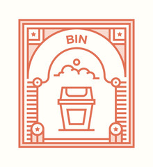 BIN ICON CONCEPT