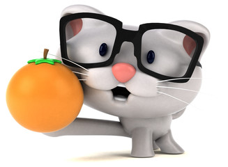 Fun cat - 3D Illustration