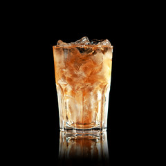 cocktail on a black background