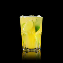 cocktail on a black background