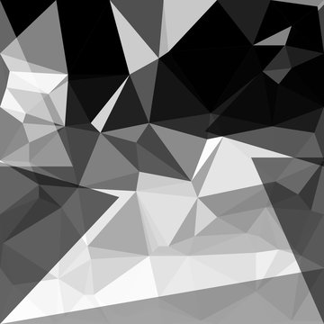 Abstract grey, black and white Polygon background. Low Poly Creative template or pattern. © cvaradinac