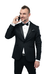 businessman talking on the phone