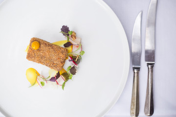 delicate salad fine dining