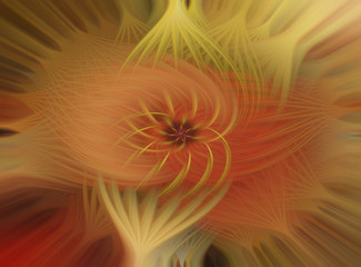Fractal texture wallpaper, abstract flower.