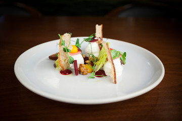 Beetroot, feta and walnut salad