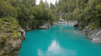 Blue water and rocks, Hokitika Gorge Scenic Reserve, South Island New Zealand