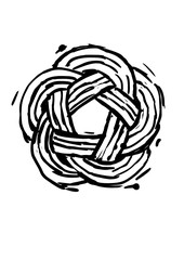 Celtic knot. Tribal symbol in celtic style. Vector illustration.