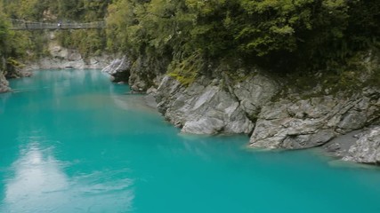 Blue water and rocks, Hokitika Gorge Scenic Reserve, South Island New Zealand