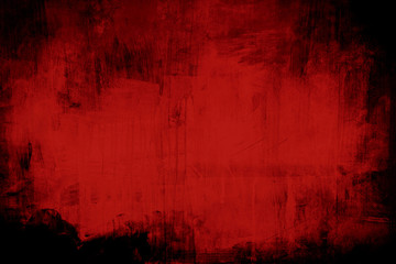 Obraz premium Red grungy wall background with spotlight background