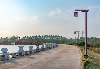 Street lights in the Confucius Cultural city of Suixi
