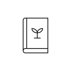 ecology, earth day, book, sprout icon. Element of mother earth day icon. Thin line icon for website design and development, app development. Premium icon
