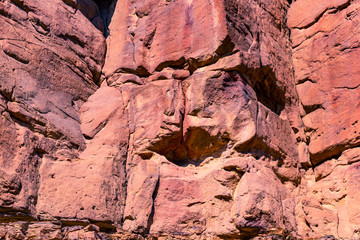 Coloured Canyon is a rock formation on Sinai peninsula. Sights of Nuweiba, Egypt.