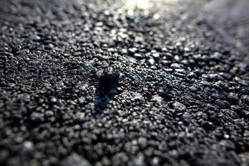 New asphalt road as background