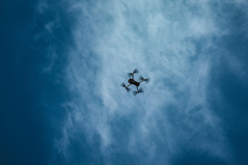 Drone high in the sky