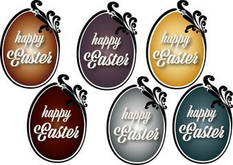 easter eggs, Easter, happy easter, easter labels