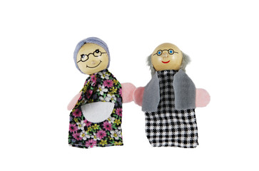 and colorful finger puppets
