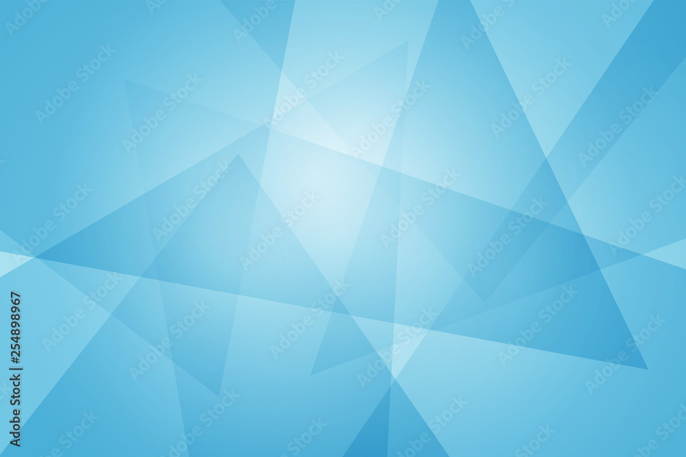 Wall mural abstract blue background, vector graphics