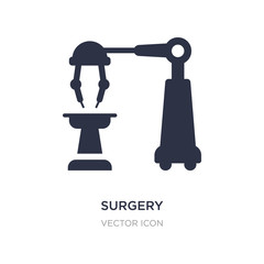 surgery icon on white background. Simple element illustration from Future technology concept.
