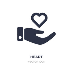 heart icon on white background. Simple element illustration from Hands and gestures concept.