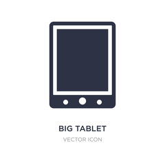 big tablet icon on white background. Simple element illustration from Hardware concept.