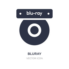 bluray icon on white background. Simple element illustration from Hardware concept.