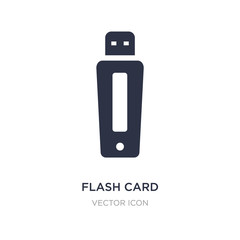 flash card icon on white background. Simple element illustration from Hardware concept.