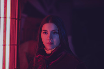 portrait of a woman in hood