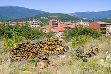 Burgos. Village of Vilviestre del Pinar. Spain