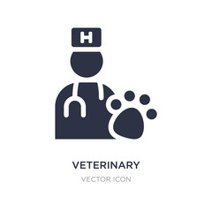 veterinary icon on white background. Simple element illustration from Health and medical concept.