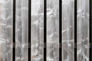 Unpainted wooden surface background, Fence of spruce detail