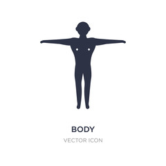 body icon on white background. Simple element illustration from Health and medical concept.