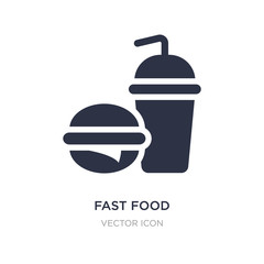 fast food icon on white background. Simple element illustration from Health and medical concept.
