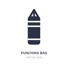 punching bag icon on white background. Simple element illustration from Health and medical concept.