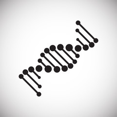 DNA icon on background for graphic and web design. Simple vector sign. Internet concept symbol for website button or mobile app.