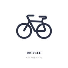 bicycle icon on white background. Simple element illustration from Maps and Flags concept.