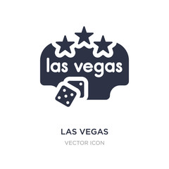 las vegas icon on white background. Simple element illustration from Maps and Flags concept. © zaurrahimov