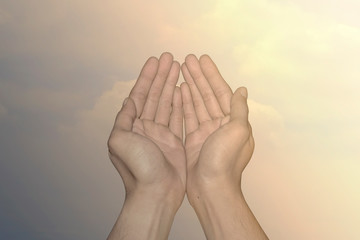 an open handed prayer for faith in ramadan