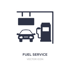 fuel service icon on white background. Simple element illustration from Other concept.
