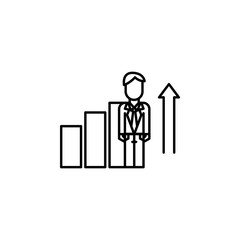 Corporate and business, growth icon