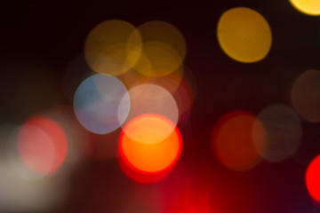 Colorful abstract bokeh Background, City night light bokeh,Party light on night,background defocused