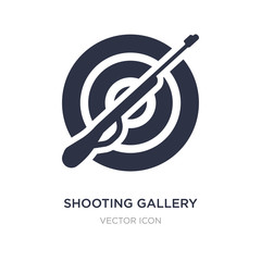 shooting gallery icon on white background. Simple element illustration from Other concept.