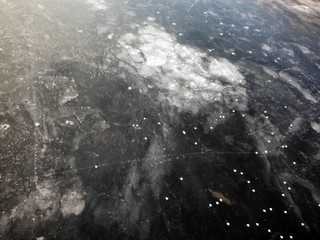 ice texture in winter