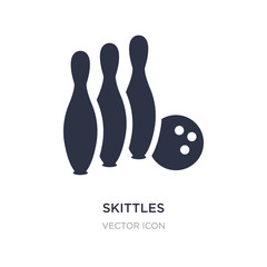 Fototapeta premium skittles icon on white background. Simple element illustration from Other concept.