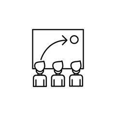 Corporate and business, statistics, team, teamwork icon