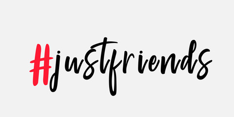 just friends hashtag symbol