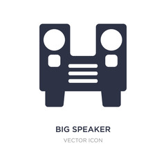 big speaker icon on white background. Simple element illustration from Party concept.
