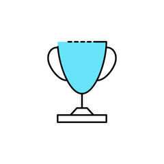 Cup, sport icon. Element of color sport icon. Premium quality graphic design icon. Signs and symbols collection icon for websites, web design, mobile app
