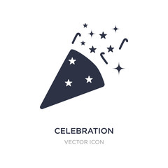 celebration icon on white background. Simple element illustration from Party concept.