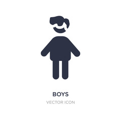 boys icon on white background. Simple element illustration from People concept.