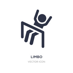 limbo icon on white background. Simple element illustration from People concept. - obrazy, fototapety, plakaty